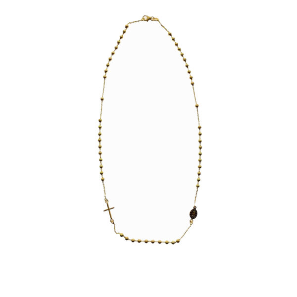 Rosario de oro amarillo 18 kts.