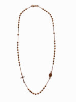 Rosario de oro rosado 18 kts.