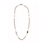 Rosario de oro rosado 18 kts.