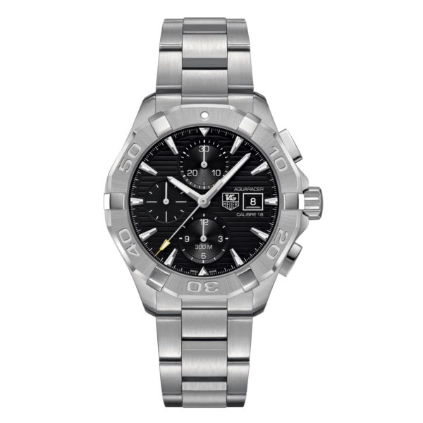 TAG Heuer Aquaracer Calibre 16 Automatic Mens Black Steel Chronograph 43mm