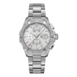 TAG Heuer Aquaracer Calibre 16 Automatic Mens Silver Steel Chronograph White 43mm