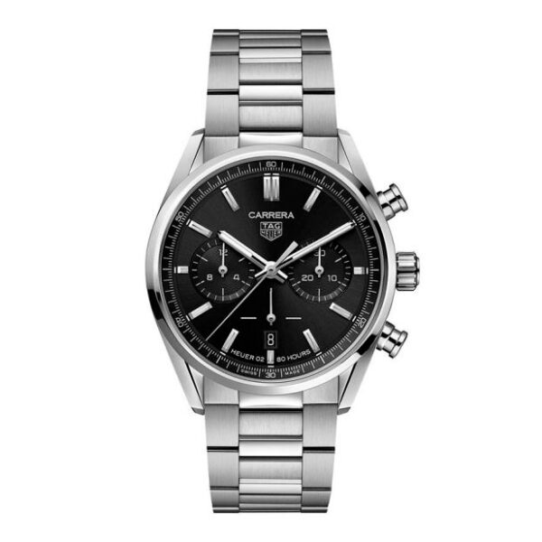 TAG Heuer Carrera Heuer 02 Automatic Mens Black Steel Chronograph