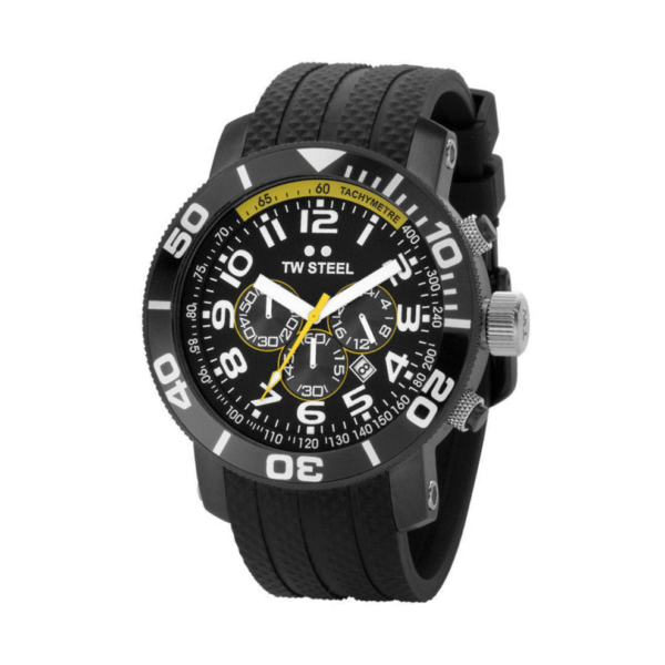 TW Steel Cronograph Black Yellow 45mm