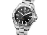 TAG Heuer Aquaracer Quartz Mens Black Steel Watch 41mm - Imagen 2