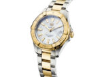 TAG Heuer Aquaracer Quartz Ladies Mother of Pearl Steel & Yellow Gold Coating Watch 32mm - Imagen 2