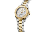 TAG Heuer Aquaracer Quartz Ladies Mother of Pearl Steel & Yellow Gold Coating Watch 27mm - Imagen 2