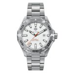 TAG Heuer Aquaracer Calibre 5 Automatic Mens White Steel Watch