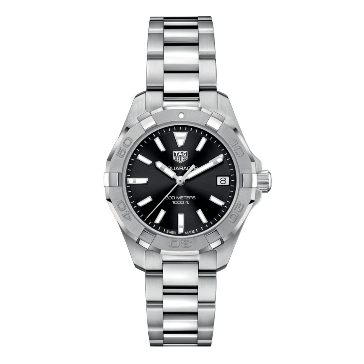 TAG Heuer Aquaracer Quartz Ladies Black Steel Watch 32mm - Imagen 1
