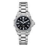 TAG Heuer Aquaracer Quartz Ladies Black Steel Watch 32mm