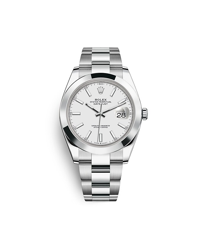 Datejust 41 Oyster, 41 mm, acero Oystersteel