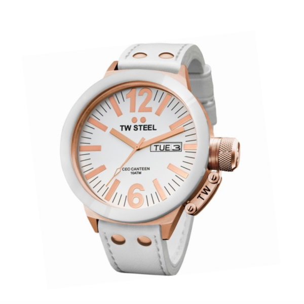 TW Steel CEO Canteen White Rose 45mm