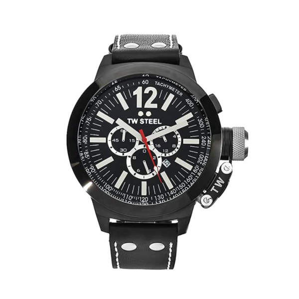 TW Steel CEO Canteen Cuero Black 50mm