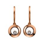 Chopard Happy Diamonds Iconos Oro rosa Pendientes de diamantes