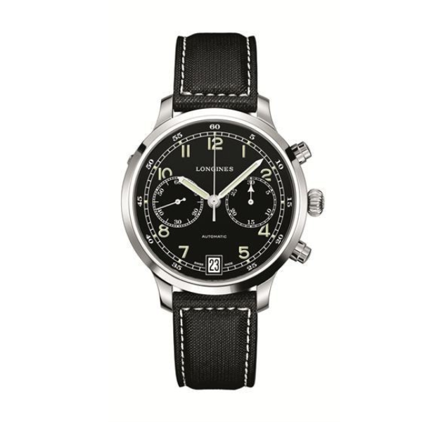 Heritage Military 1938 Chronograph Black Dial Men's Watch