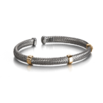 Pulsera Oro Blanco y Rosado