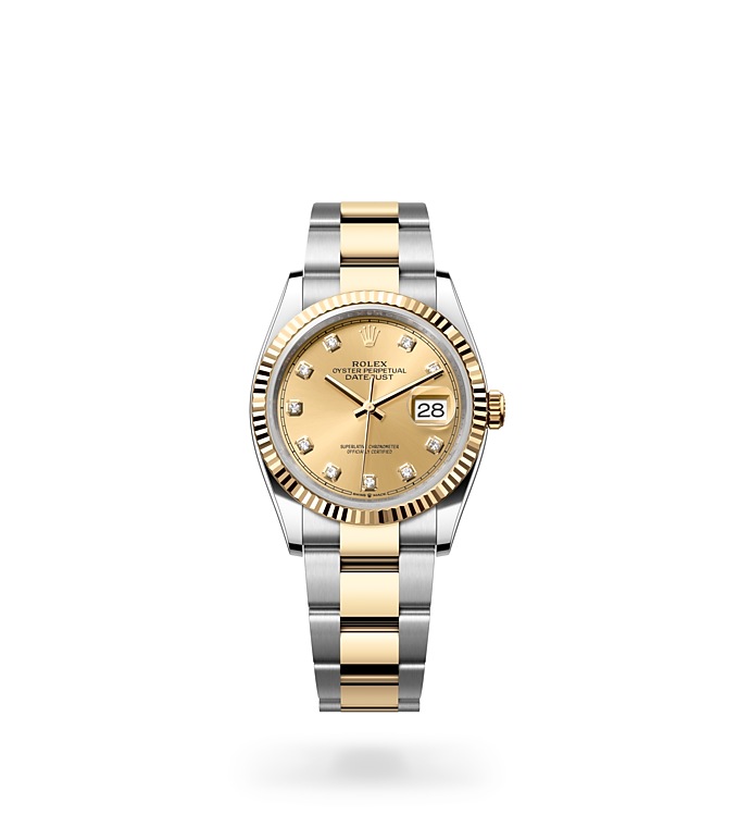 Datejust 36Oyster, 36 mm, acero Oystersteel y oro amarillo