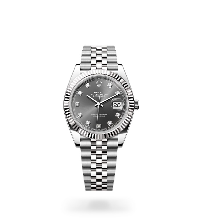 Datejust 41Oyster, 41 mm, acero Oystersteel y oro blanco