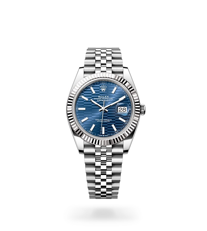Datejust 41Oyster, 41 mm, acero Oystersteel y oro blanco