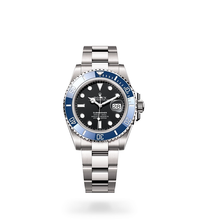 Submariner DateOyster, 41 mm, oro blanco