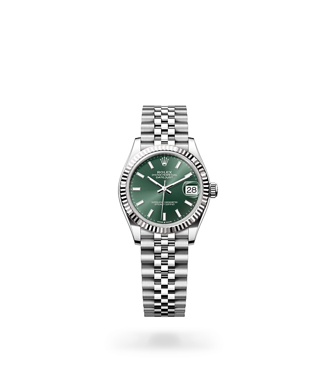 Datejust 31Oyster, 31 mm, acero Oystersteel y oro blanco