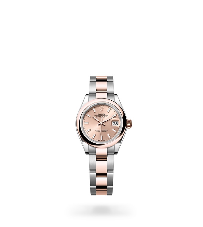 Lady‑DatejustOyster, 28 mm, acero Oystersteel y oro Everose