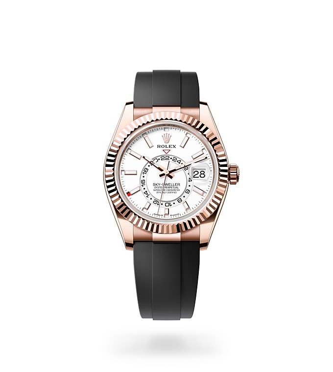 Sky-DwellerOyster, 42 mm, oro Everose