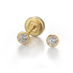 Aros oro amarillo 18 kts y brillante 3.5
