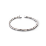 Pulsera de oro 18 kts de 18 cms con brillantes