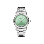 Happy Sport 36 mm Green Diamond Dial Steel Women’s Watch