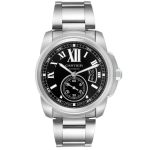 Cartier Calibre 42mm Acero Fondo Negro Automático