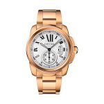 Cartier Calibre Oro Rosa Fondo Blanco Automático