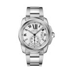 Cartier Calibre 42mm Acero Fondo Blanco Automático