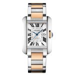 Cartier Tank Anglaise Acero y Oro Rosa Automatico Tamaño Mediano