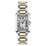 Cartier Tank Anglaise Acero y Oro Amarillo Tamaño Pequeño