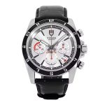 Tudor Grantour Chronograph Blanco con Correa de Cuero Negra