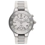 Cartier Chronoscaph 38mm Acero y Caucho Blanco Fondo Blanco
