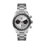 TAG Heuer Carrera Chronograph Glassbox con Esfera Plateada