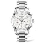 Longines Conquest Classic Chrono 41mm Esfera Plateada