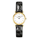 Longines La Grande Classique 24mm Dorado con Cuero Negro