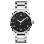 Montblanc Timewalker en Acero con Fondo Negro