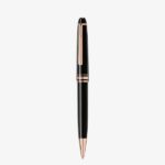 Boligrafo Montblanc Meisterstück Classique Negro con Oro Rosado