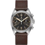 Hamilton Khaki Aviation Pilot Pioneer Mechanical Chrono en Acero con Cuero 40mm