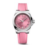 Longines Conquest en Acero y Caucho Rosa con Esfera Rosa 34mm