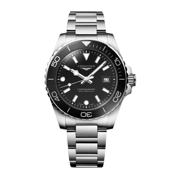 Cartier Tank MC W5330007432 × 792 (33) Longines HydroConquest en Acero con Esfera y Bisel Negro 42mm - Imagen 1