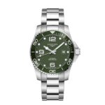 Longines HydroConquest en Acero con Esfera y Bisel Verde 41mm