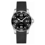 Longines HydroConquest en Acero con Esfera y Correa de Caucho Negra 41mm
