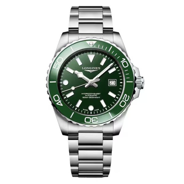 Cartier Tank MC W5330007432 × 792 (42) Longines HydroConquest en Acero con Esfera y Bisel Verde 42mm - Imagen 1