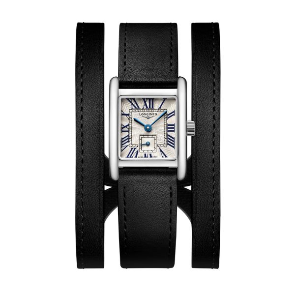 Cartier Tank MC W5330007432 × 792 (48) Longines Mini DolceVita en Acero con Cuero Negro 29mm - Imagen 1