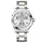 Longines Conquest Chronograph en Acero con Esfera Plateada 41mm