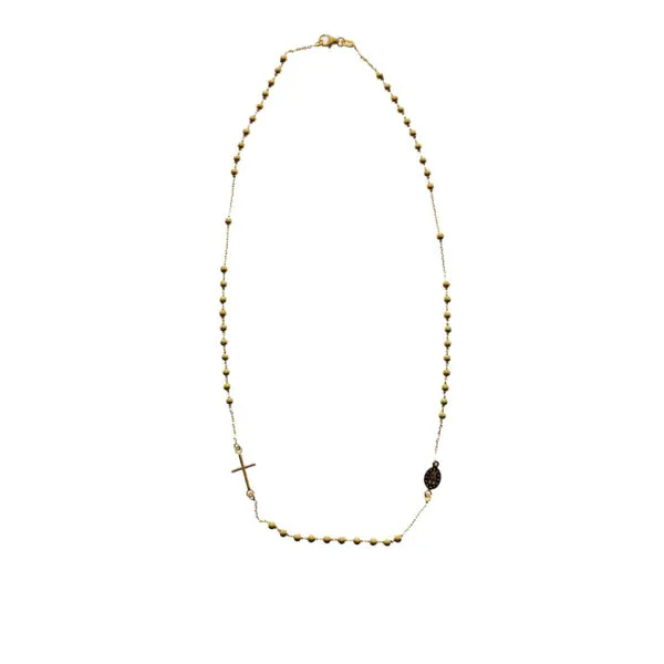 Rosario de oro amarillo 18 kts.